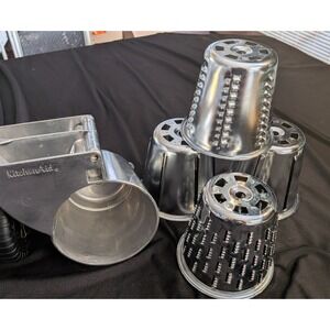 Vintage METAL KitchenAid Hobart RVS Rotor Slicer Shredder Attachments